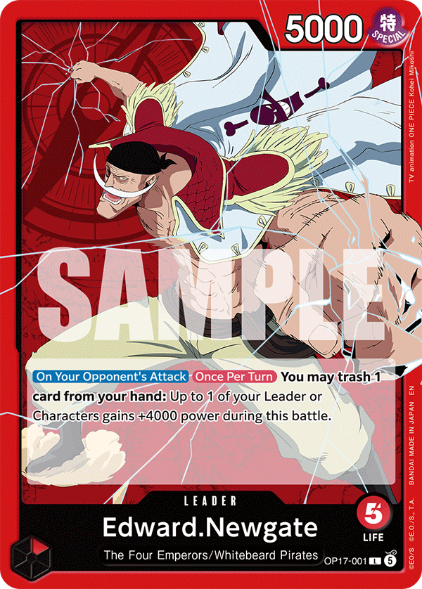Edward.Newgate (001) OP17-001 One Piece card