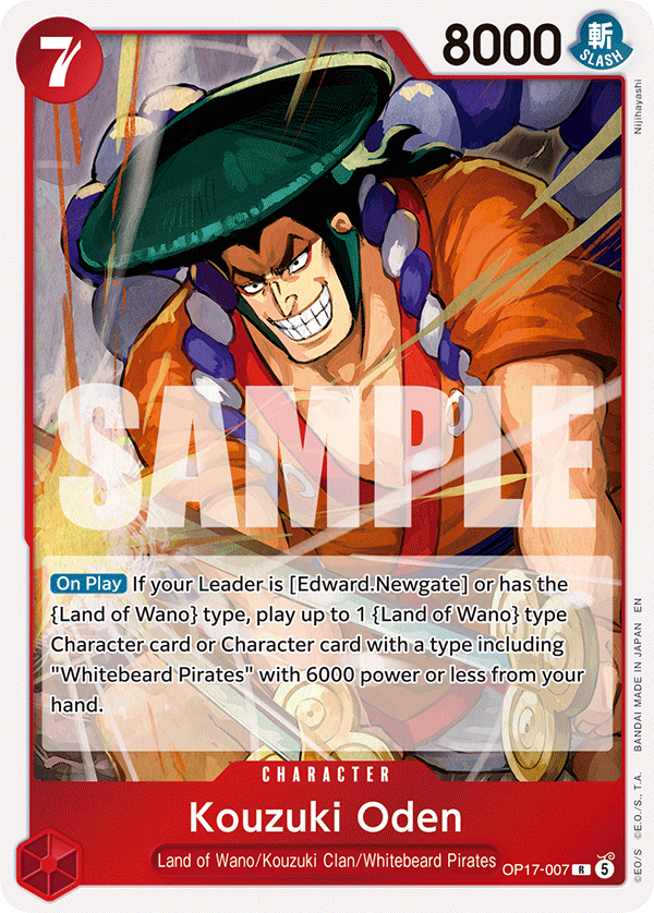 Kouzuki Oden OP17-007 One Piece card