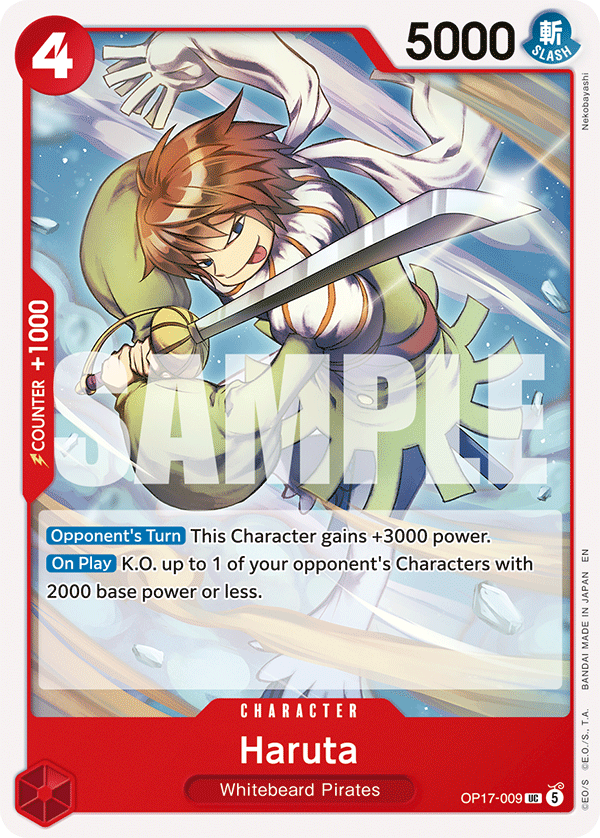 Haruta OP17-009 One Piece card