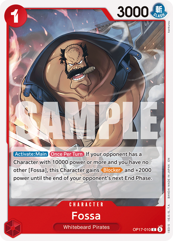 Fossa OP17-010 One Piece card