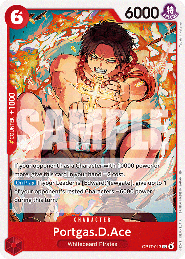 Portgas.D.Ace OP17-013 One Piece card