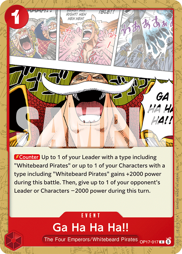 Ga Ha Ha Ha!! OP17-017 One Piece card