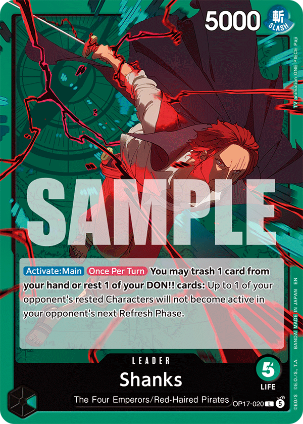 Shanks (020) OP17-020 One Piece card