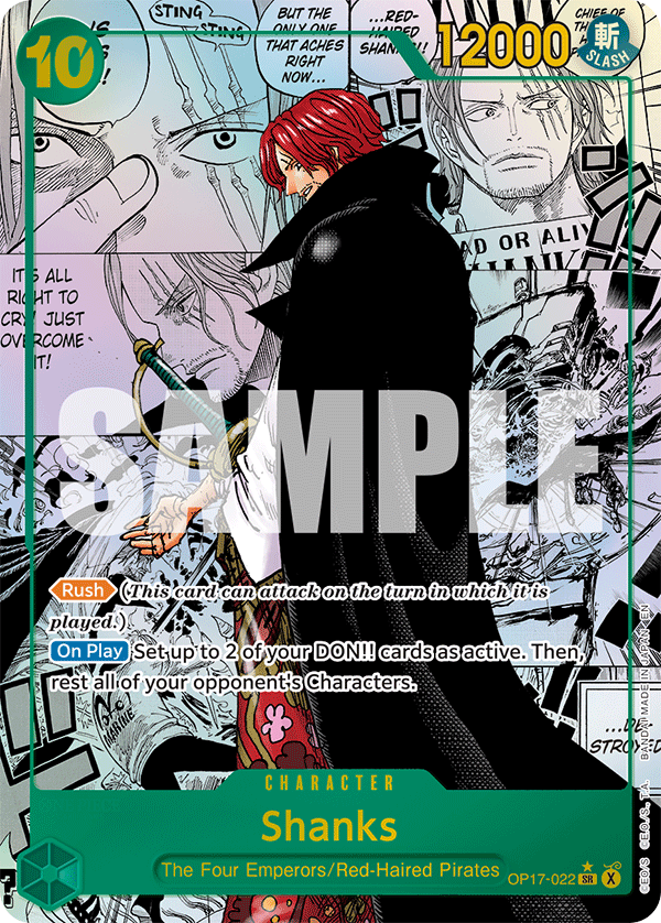 Shanks (022) (Manga) OP17-022 One Piece card