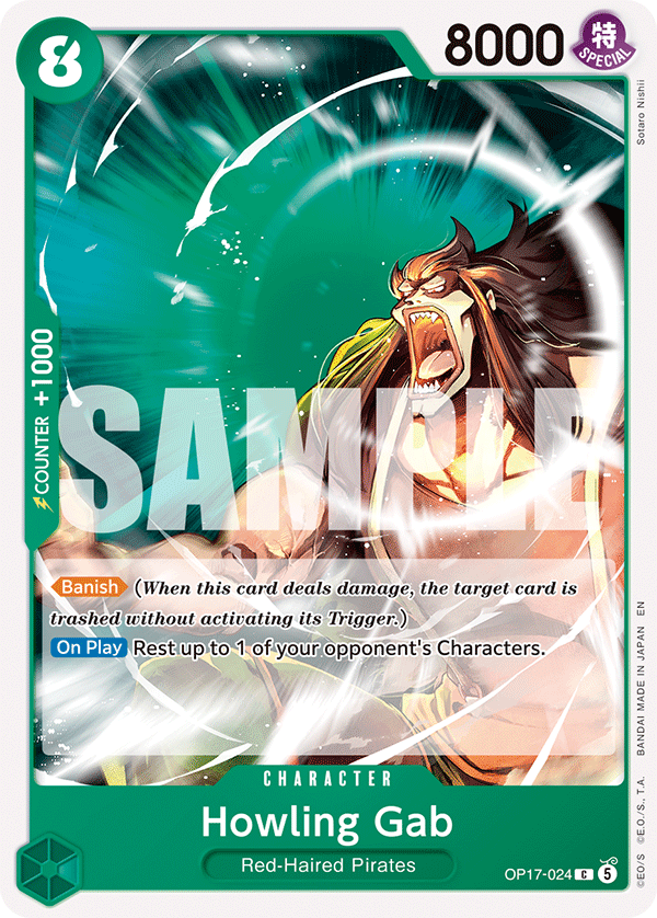 Howling Gab OP17-024 One Piece card
