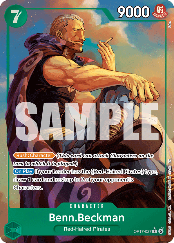 Benn.Beckman (Alternate Art) OP17-027 One Piece card