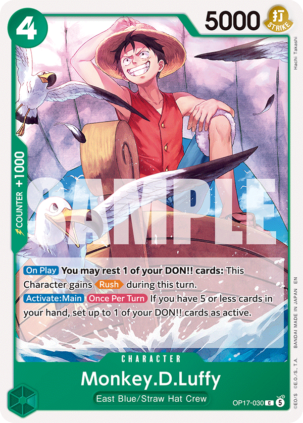 Monkey.D.Luffy (030) OP17-030 One Piece card