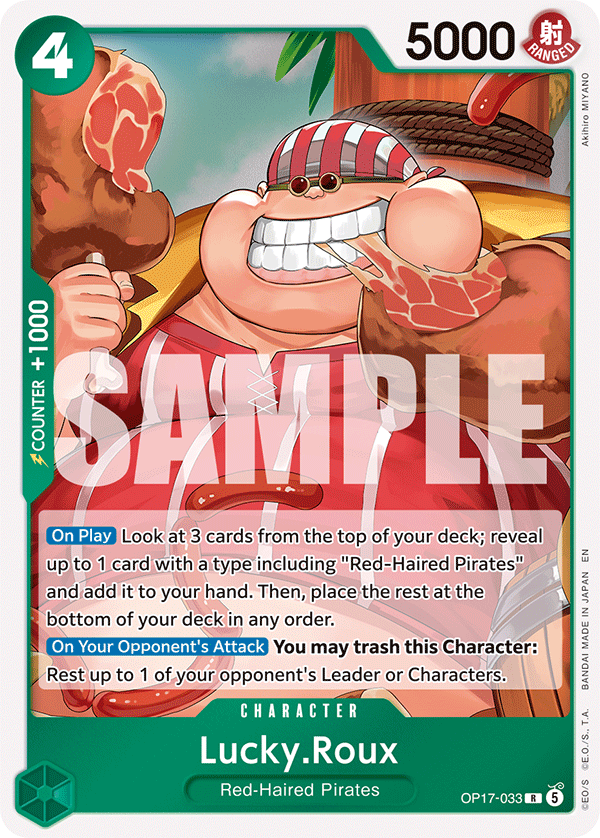 Lucky.Roux OP17-033 One Piece card