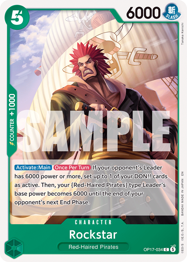Rockstar OP17-034 One Piece card