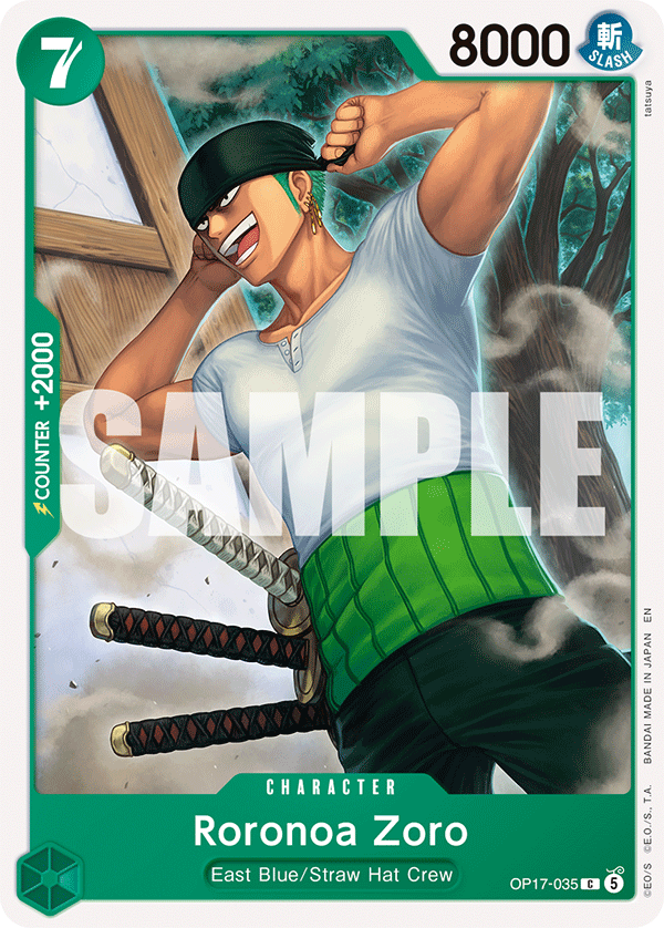 Roronoa Zoro (035) OP17-035 One Piece card
