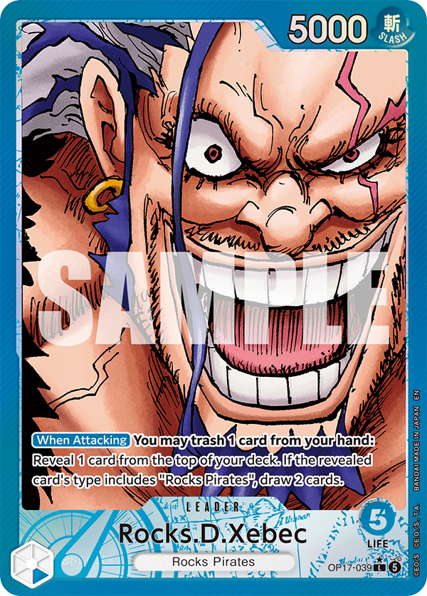 Rocks.D.Xebec (039) (Alternate Art) OP17-039 One Piece card