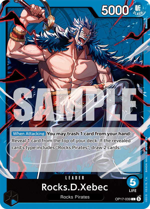 Rocks.D.Xebec (039) OP17-039 One Piece card