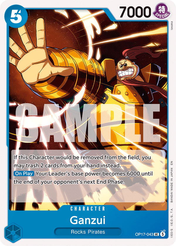 Ganzui OP17-043 One Piece card