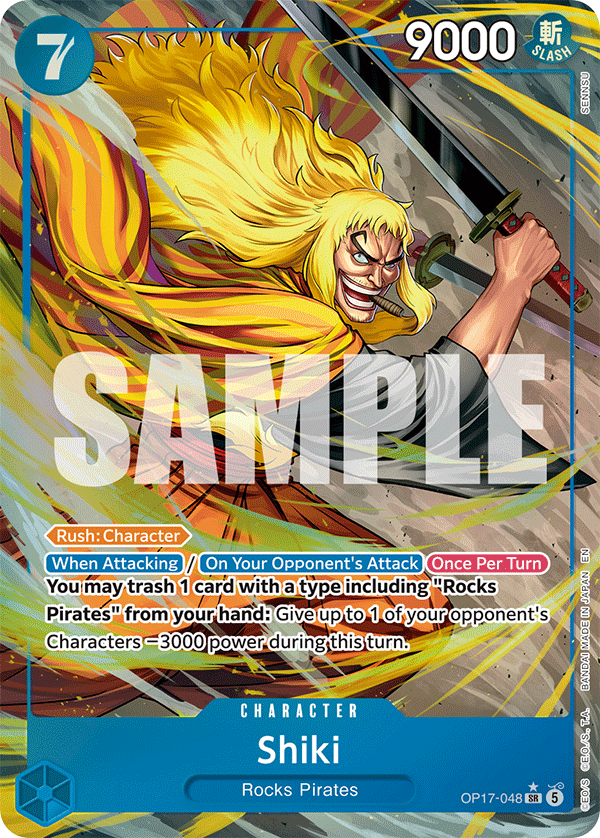 Shiki (048) (Alternate Art) OP17-048 One Piece card