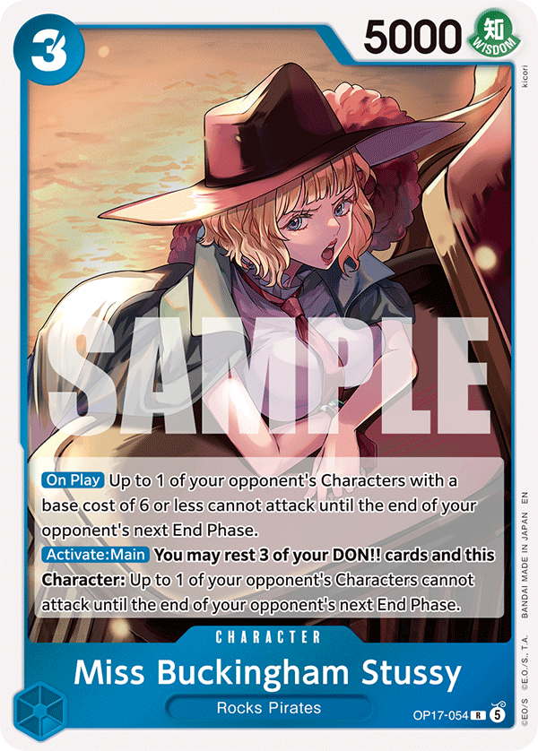 Miss Buckingham Stussy OP17-054 One Piece card