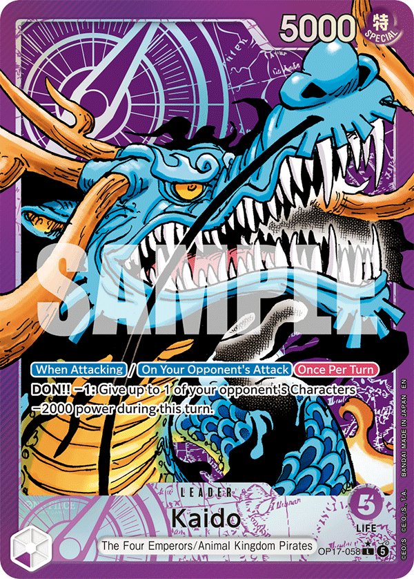 Kaido (058) (Alternate Art) OP17-058 One Piece card