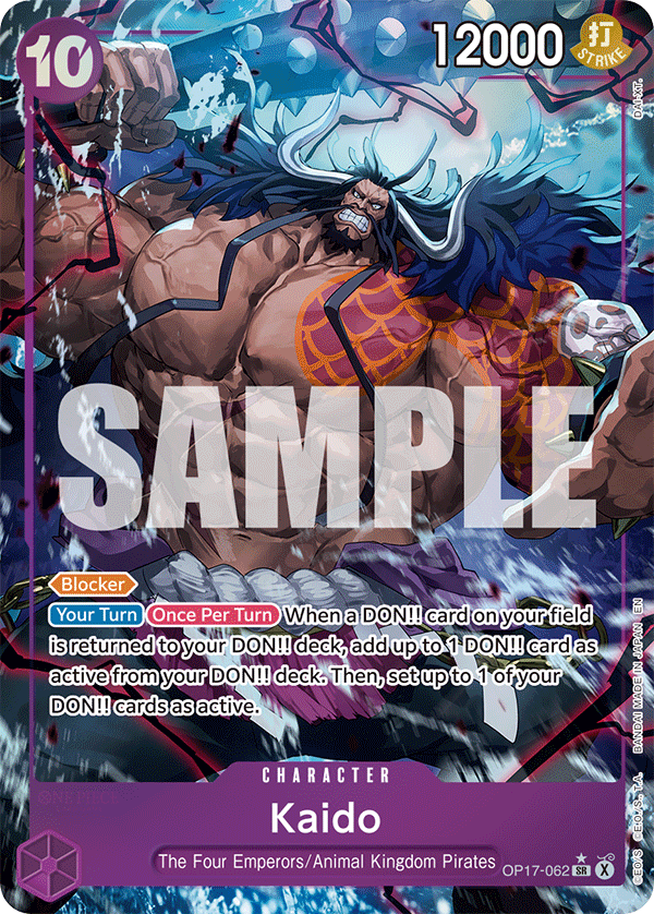 Kaido (062) (Alternate Art) OP17-062 One Piece card