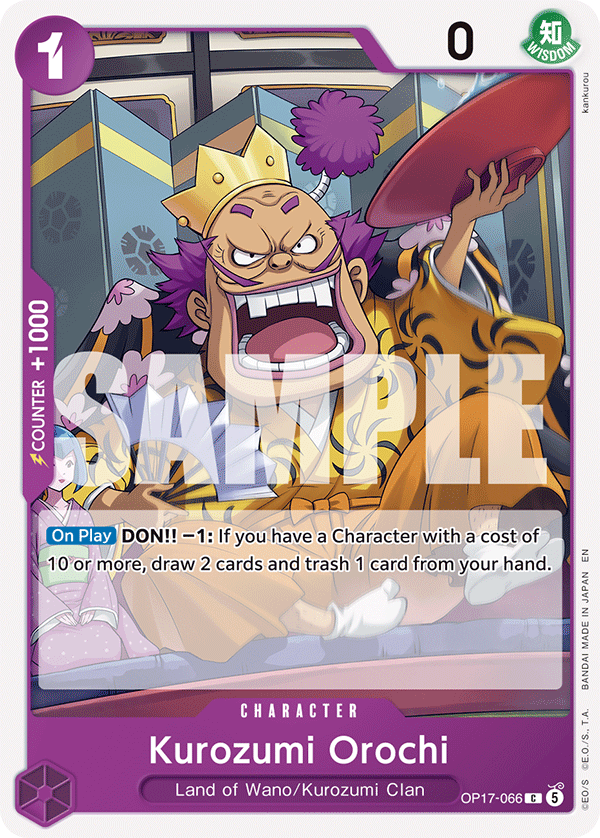 Kurozumi Orochi OP17-066 One Piece card