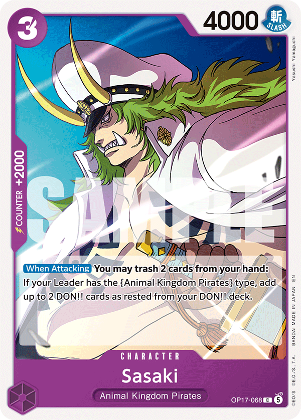 Sasaki OP17-068 One Piece card