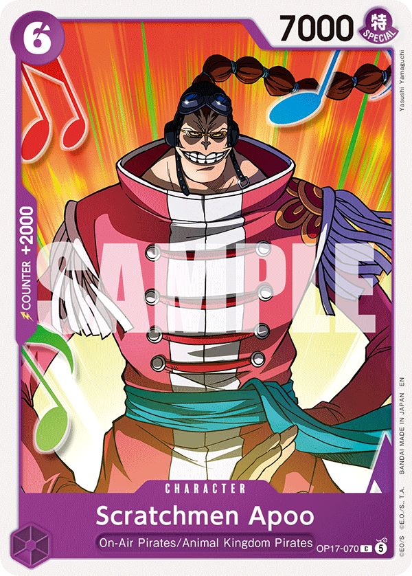 Scratchmen Apoo (Pandaman Art) OP17-070 One Piece card