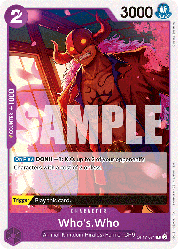 Who's.Who OP17-071 One Piece card