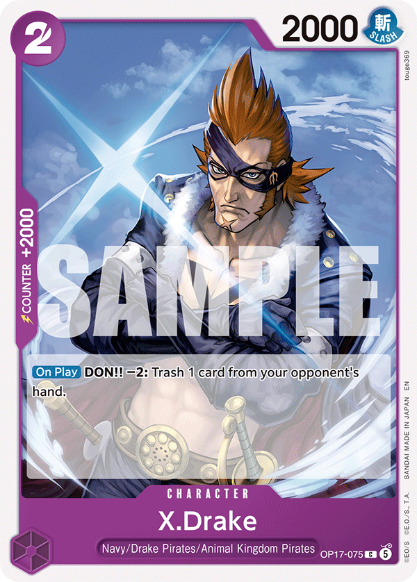 X.Drake OP17-075 One Piece card