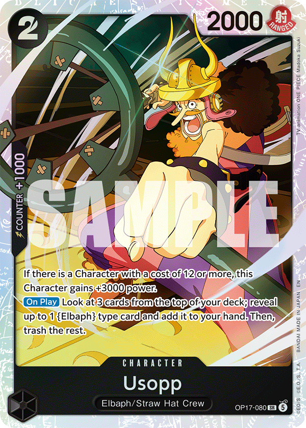 Usopp OP17-080 One Piece card