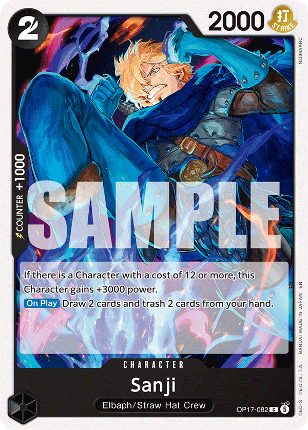 Sanji OP17-082 One Piece card