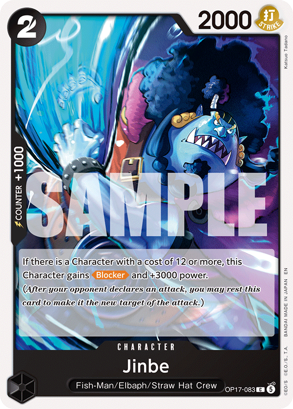 Jinbe (083) OP17-083 One Piece card