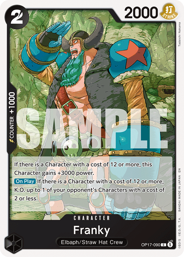 Franky OP17-090 One Piece card