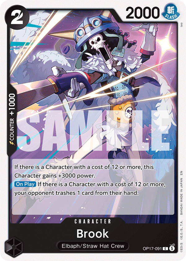 Brook OP17-091 One Piece card