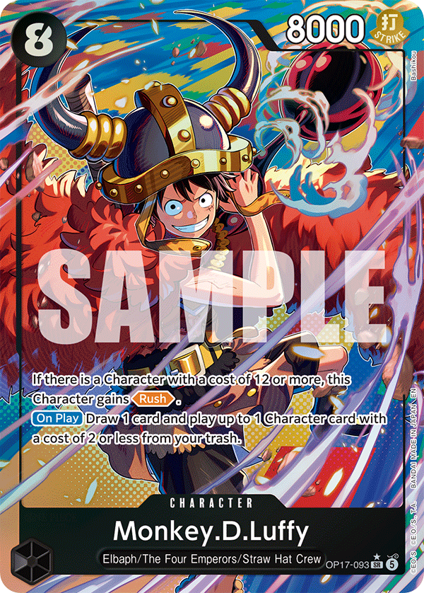 Monkey.D.Luffy (093) (Alternate Art) OP17-093 One Piece card