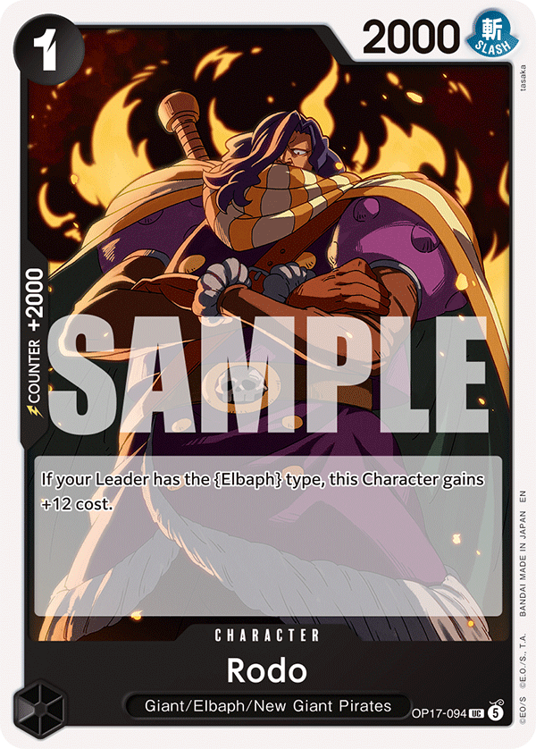 Rodo OP17-094 One Piece card