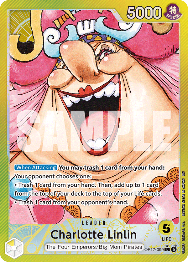 Charlotte Linlin (099) (Alternate Art) OP17-099 One Piece card