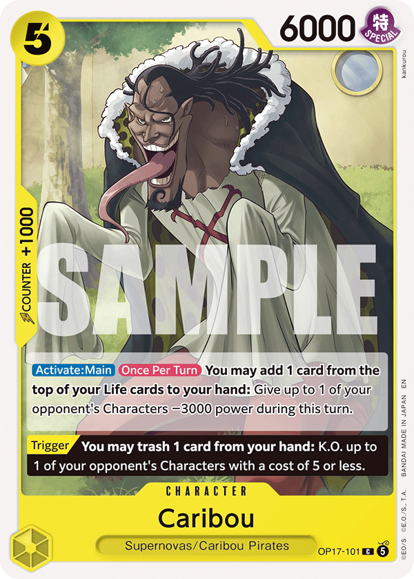 Caribou OP17-101 One Piece card