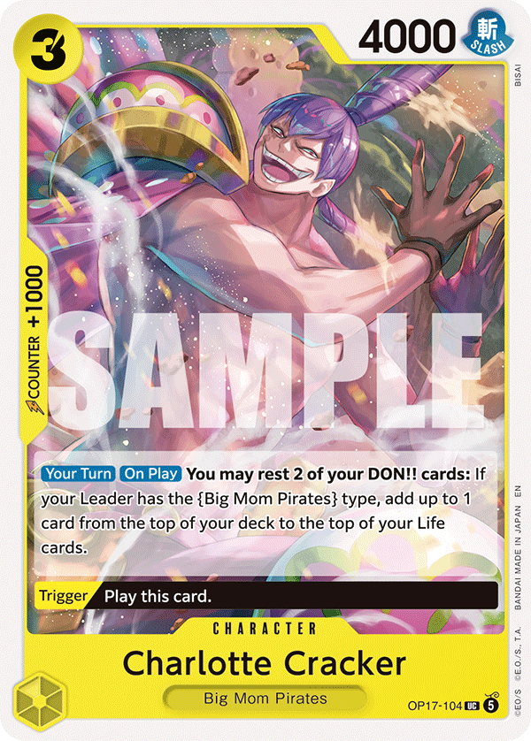 Charlotte Cracker OP17-104 One Piece card