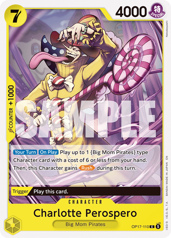 Charlotte Perospero OP17-110 One Piece card