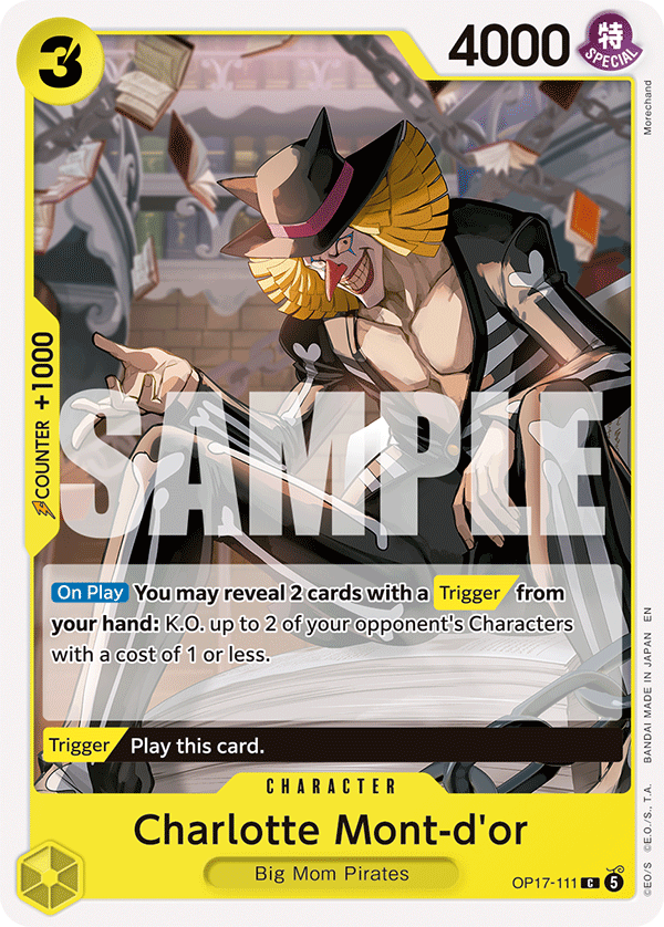 Charlotte Mont-d'or OP17-111 One Piece card