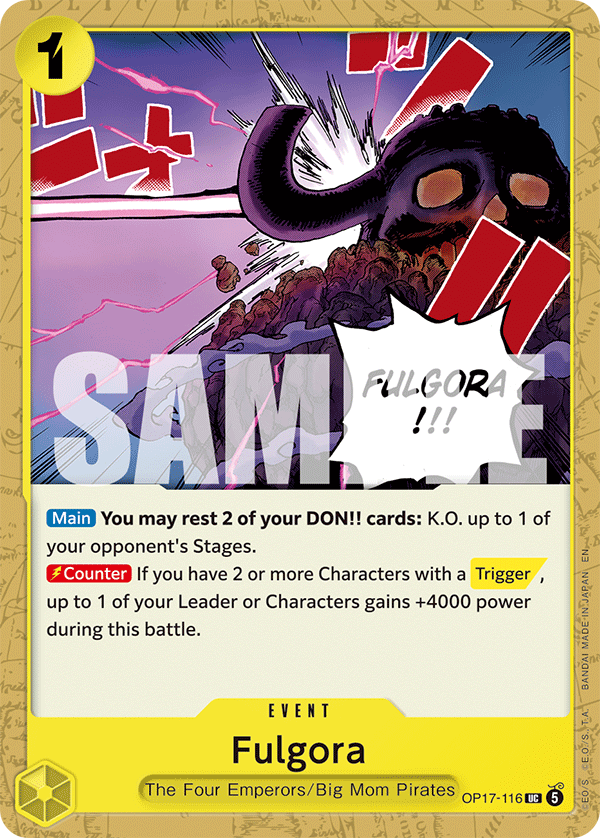 Fulgora OP17-116 One Piece card