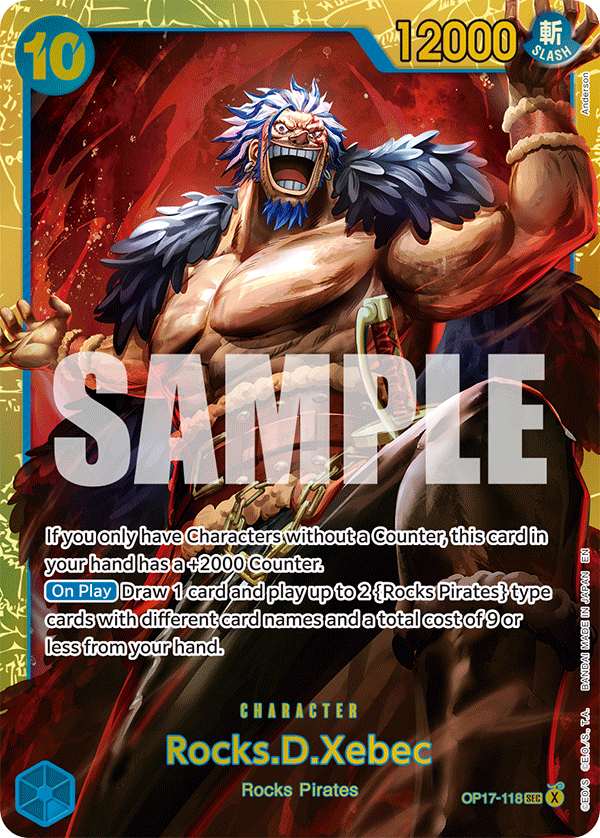 Rocks.D.Xebec (118) OP17-118 One Piece card
