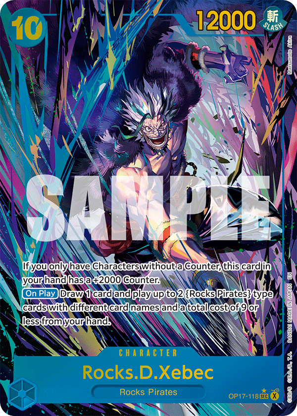 Rocks.D.Xebec (118) (Alternate Art) OP17-118 One Piece card