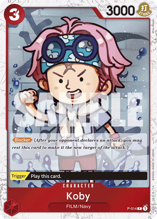 Koby (Jolly Roger Foil) P-014 One Piece card