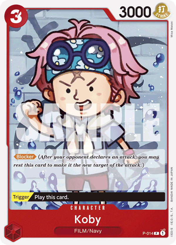 Koby (Reprint) P-014 One Piece card