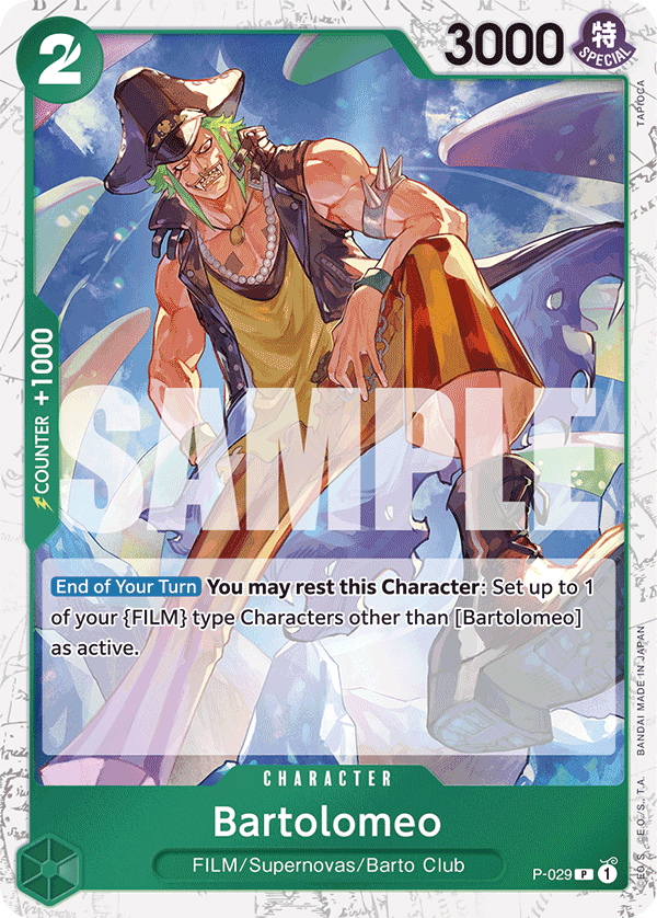 Bartolomeo (P-029) (Jolly Roger Foil) P-029 One Piece card