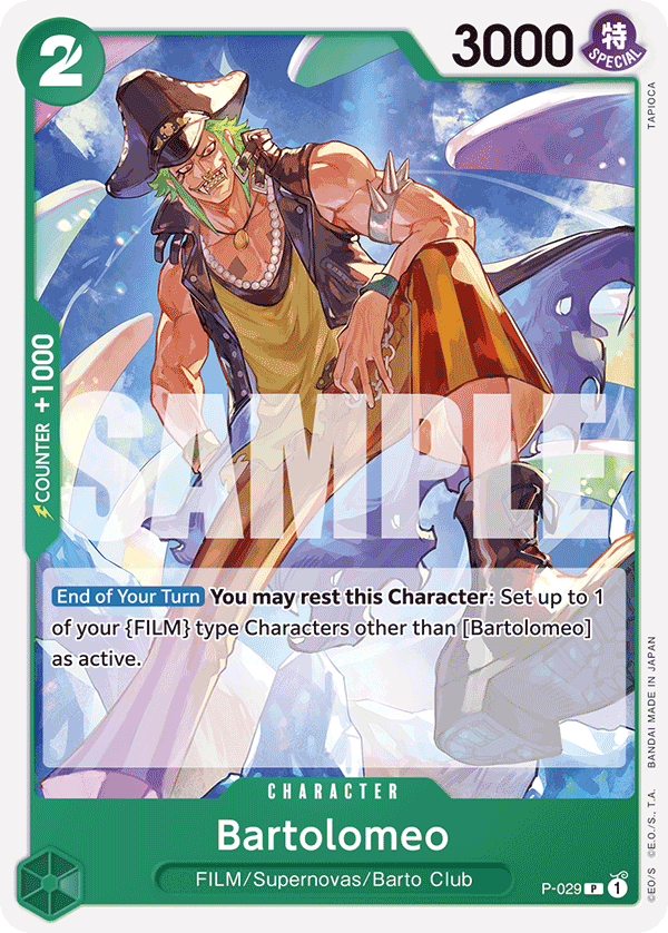 Bartolomeo P-029_r1 One Piece card