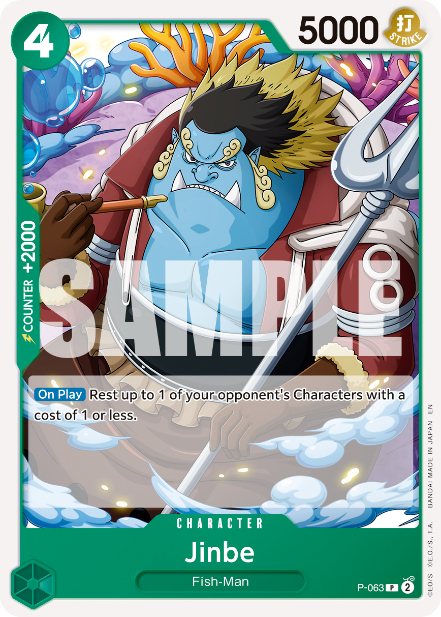 Jinbe - P-063 (Reprint) P-063 One Piece card