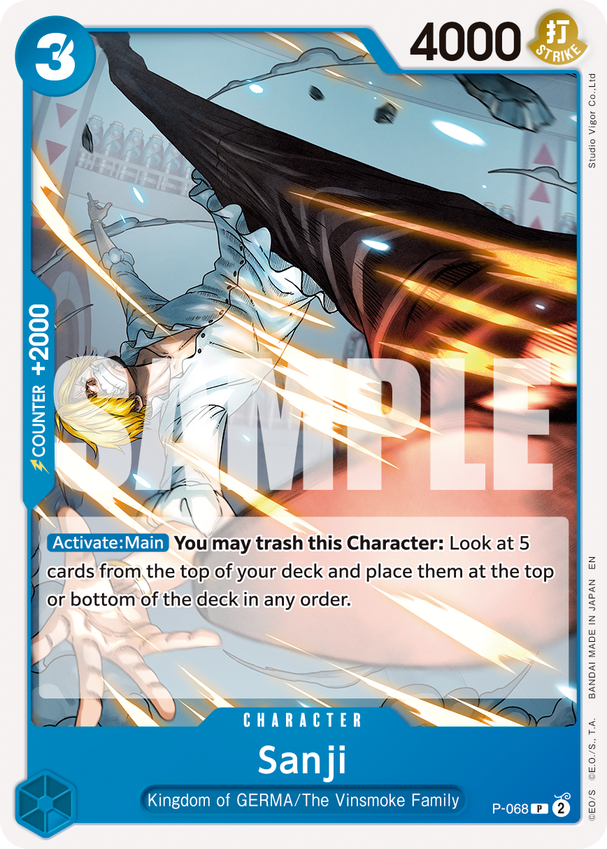 Sanji - P-068 (Reprint) P-068 One Piece card