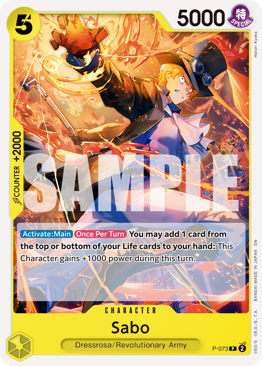 Sabo - P-073 (Pirate Foil) P-073 One Piece card