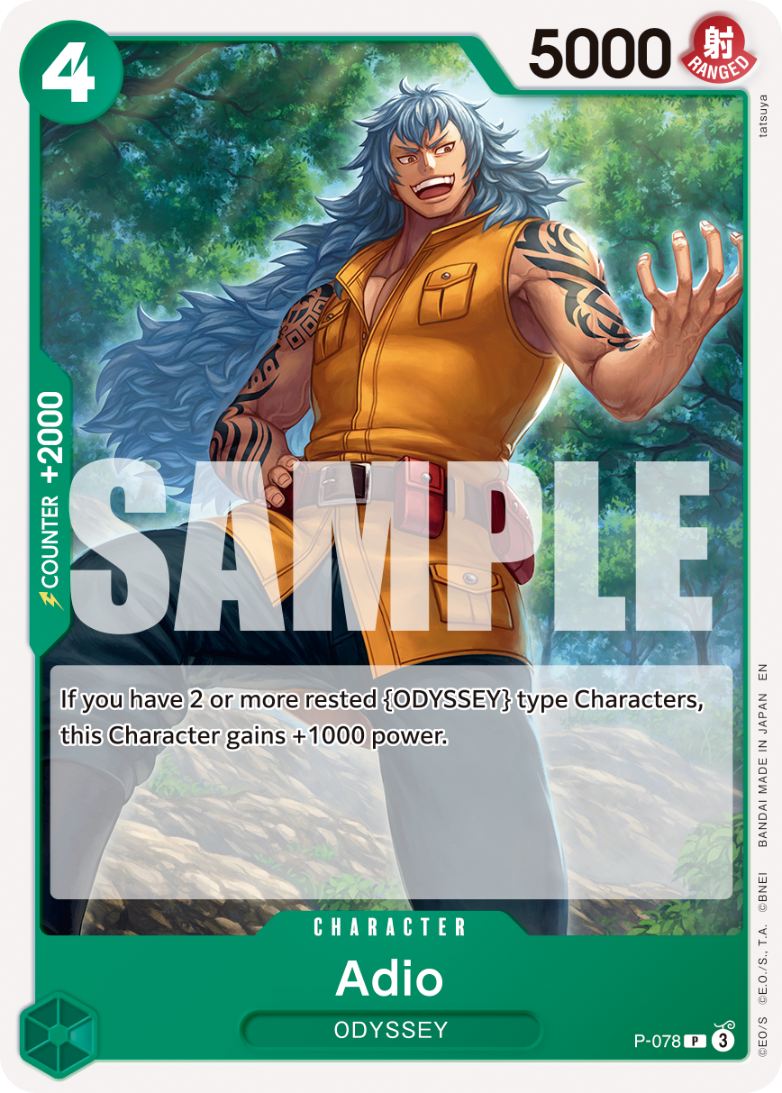 Adio P-078 One Piece card