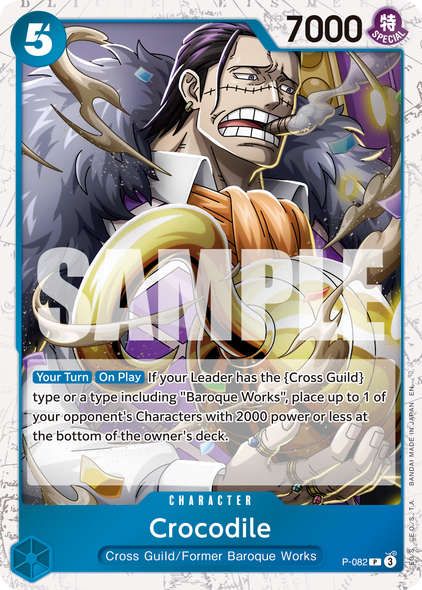 Crocodile - P-082 (Pirate Foil) P-082 One Piece card